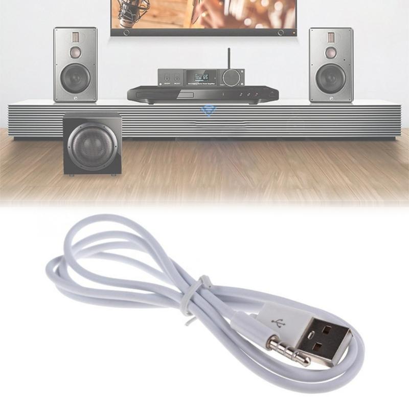 Universal USB To 3.5mm Audios Cable Syncing & Charger Cable For Devices And Devices 1M
