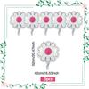 5pcs Matt Pink Candy Daisy Balloon Aluminum Foil Balloon Girl Baby Shower Birthday Party Wedding Decoration