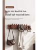Solid Wood No-Drill Coat Hook & Wall Art for Entryway
