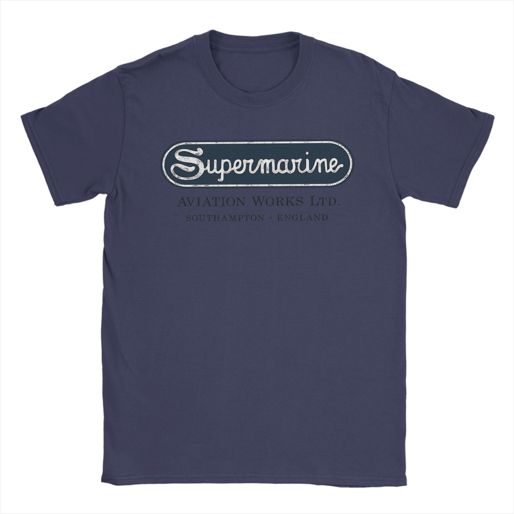 

Supermarine Aviation Logo T Shirt Summer 100 Cotton T Shirts For Men Design Tee Shirt Short Sleeve Aesthetic Tees 4XL