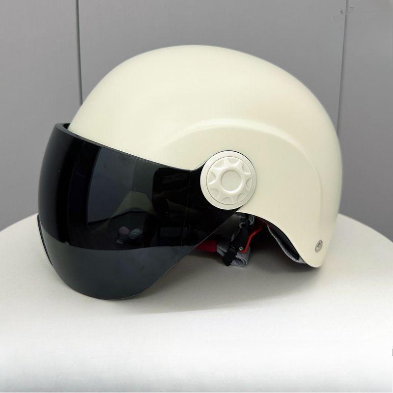 Electric Car Helmet New National Standard Men and Women's Helmet Electric Car Summer Sun Protection Four Seasons Half Helmet