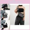Fashionable Black Pu Crossbody Bag With Zipper Closure And Trendy Stitching Detail