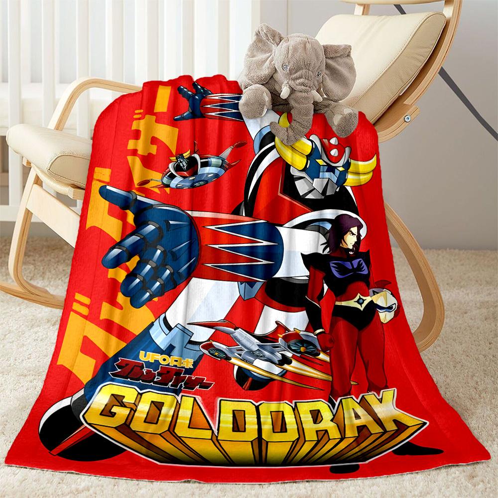 Giant Robot Adventure Flannel Blanket-Soft and Suitable for Sofas,Beds,Offices,Travel,All Seasons,Great Gift for Holidays and Birthdays.