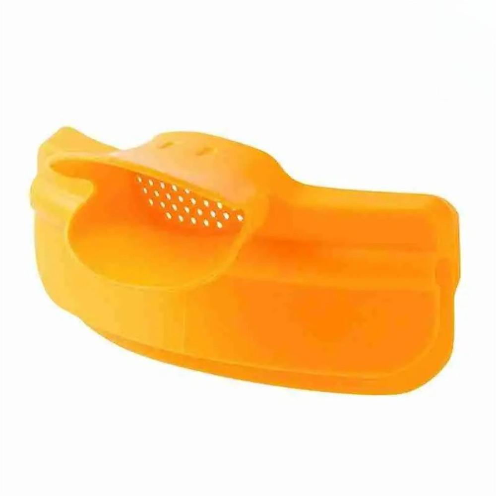 

1pcs Duckbill Diversion Mouth Funnel Pour Soup Strainer Deflector Tool Leak Proof Round Edge Deflector for Kitchen Pots Gadget жёлтый