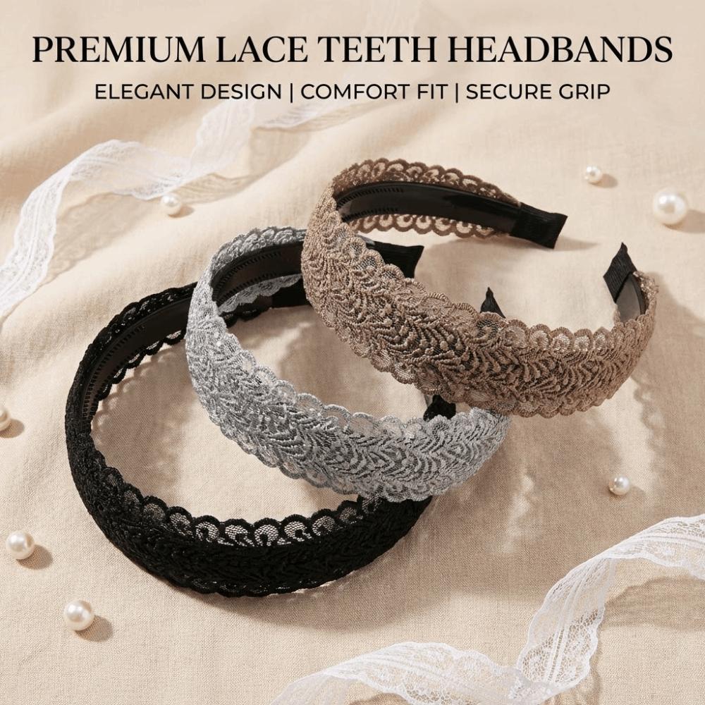 Fashion Vintage Lace Hair Hoop Anti Slip Hollow Lace Hairband Head Wrap Hair Accessories Elegant Women's Wide Headband Daily Use