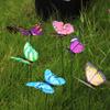 Single-Layer Butterfly Decorative Garden Stakes Home Decoration Vase Filling Garden Decoration Realistic 3D Butterfly Design