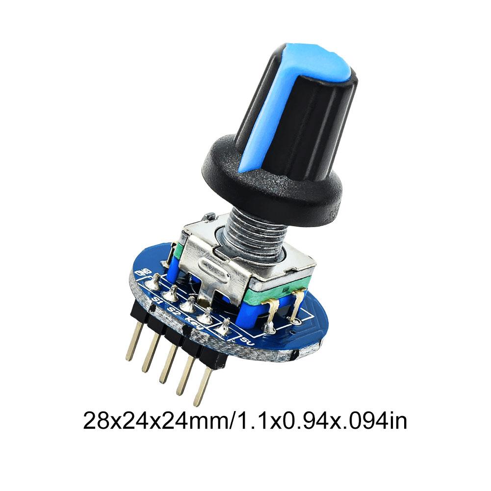 Rotační enkodér Modul s kulatým knoflíkem 5V Digitální potenciometr Kryt otočného knoflíku Vysoká přesnost pro Auto Audio Elektronické zařízení