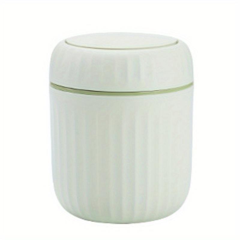 1pc Press-down Mini Trash Can, Compact Desktop Waste Paper Basket