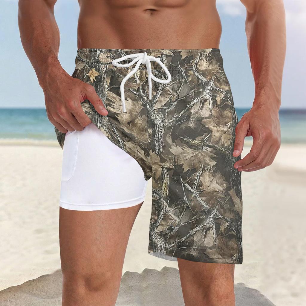 Men's Swim Quick-dry Beach Casual Swimming Trunks (With Pockets)