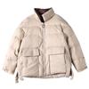 Women White Duck Down Jacket Winter Stand Collar Loose Down Coat Female Warm Short Snow Outwear