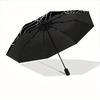 1pc Abstract Faces Automatic Open/close Folding Umbrella, Compact Portable Travel Umbrella, Perfect Birthday/Christmas, Cute Umbrella, Durab