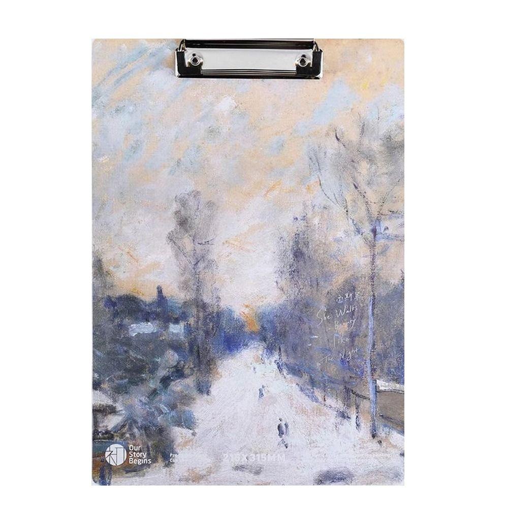 

Блокнот для письма Планшет для письма Папка для файлов Масляная живопись Ван Гога Зажим для доски Рисование 6