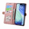 For iPhone 17 Pro Max Case Zipper Wallet Geometry Lines Leather Phone Cover with Strap