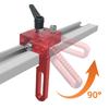 Adjustable Aluminum Alloy Miter Track Stop For Woodworking Precision T Slot Fence Flip Stop Limit Device Woodworking Tool