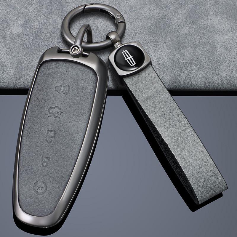 Premium Key Cover Compatible with Lincoln MKT and 2011-2013 Lincoln Navigator, with High-End Buckle