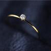 Vintage Male Female  Zircon Ring Crystal Small Stone Wedding Ring Trendy Engagement Rings For Women Men