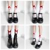 Hollow Out Women Lolita Socks Mesh Jk Hosiery Cute Bow Lace Socks  Lady