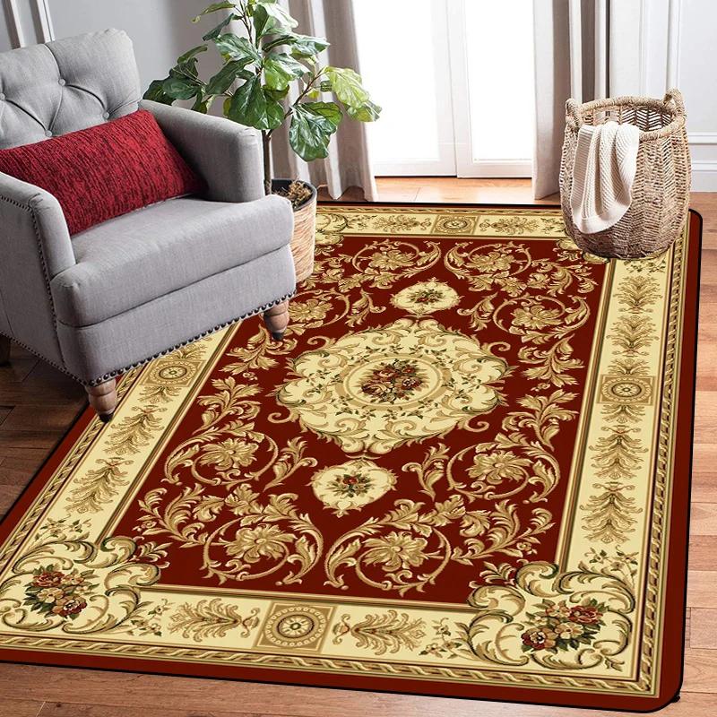 Large Size Large Carpet Raditional Oriental Vintage Area Rug Nordic Floor Mats European Door Area Old Printed Carpet Modern