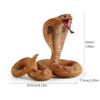 Realistic Pvc Cobra Model Snake For Home Decor With Vibrant Colors And Detailed Features