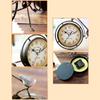 Antique Bicycle Alarm Clock Arabi Numeral Desk Clock Vintage Table Clock Home Office Bedroom Dormitory Decoration