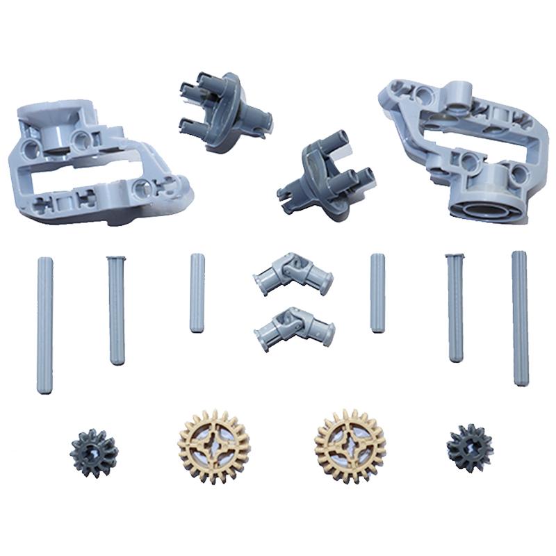 Non-Toxic Suspension Steering Hub Portal Axle Housing Drive Combination Moc Building Block Bricks Technical Parts 92906 32494 92909 35189