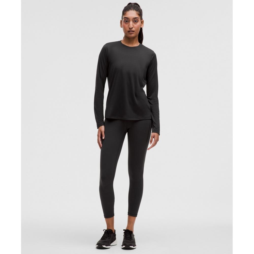 Lululemon Ultralight Hip Length Long Sleeve Shirt Black