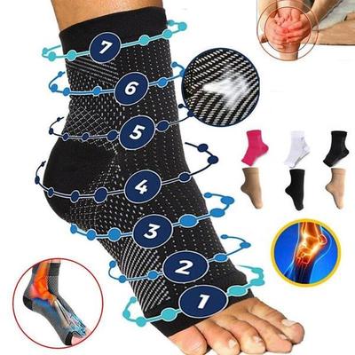 2PCS Foot Anti-Fatigue Compression Socks Ankle Support Sleeve Circulation Relief Pain Sport Running Yoga Socks