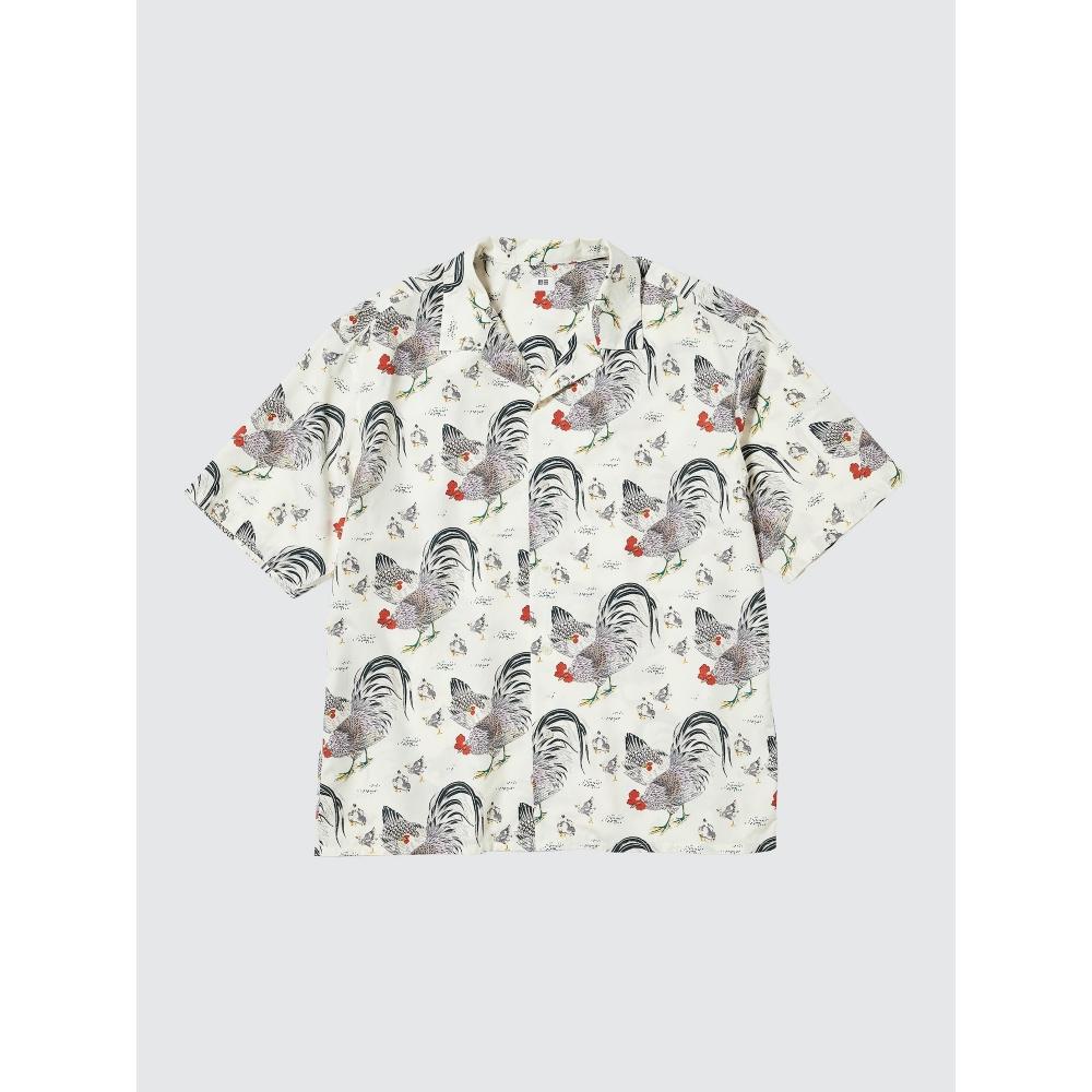 Uniqlo Open Collar Shirt  Ito Jakuchu