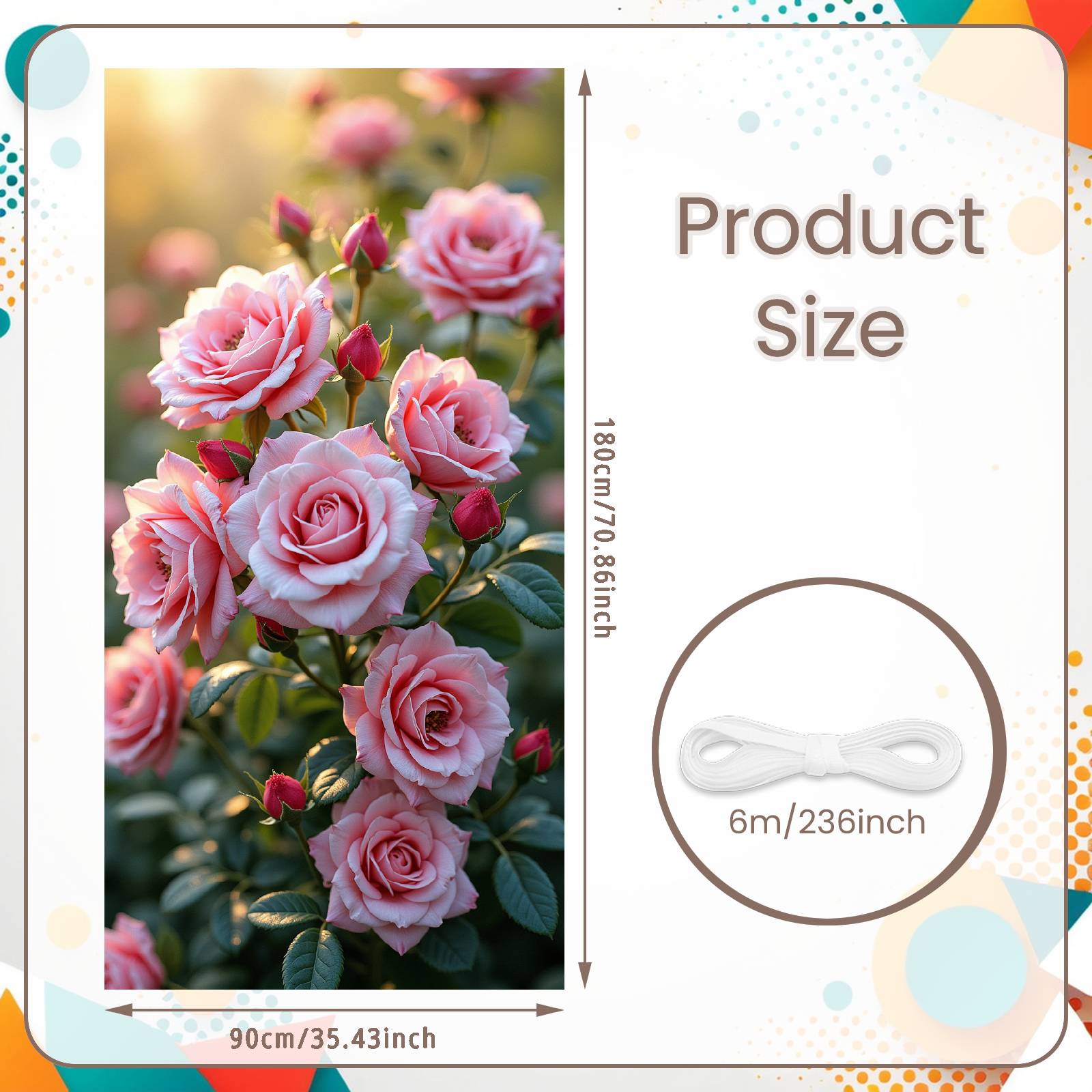 Romantic Display Green Foliage Garden Banner Garden Background Soft Tone Romantic Background For Garden Ornament Wedding