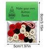 Lustiges Weihnachts-Knopf-Ornament-Bastelset DIY Weihnachts-Knopf-Ornament-Bastelset DIY Knopf-Weihnachtsornament-Set für alle Altersgruppen