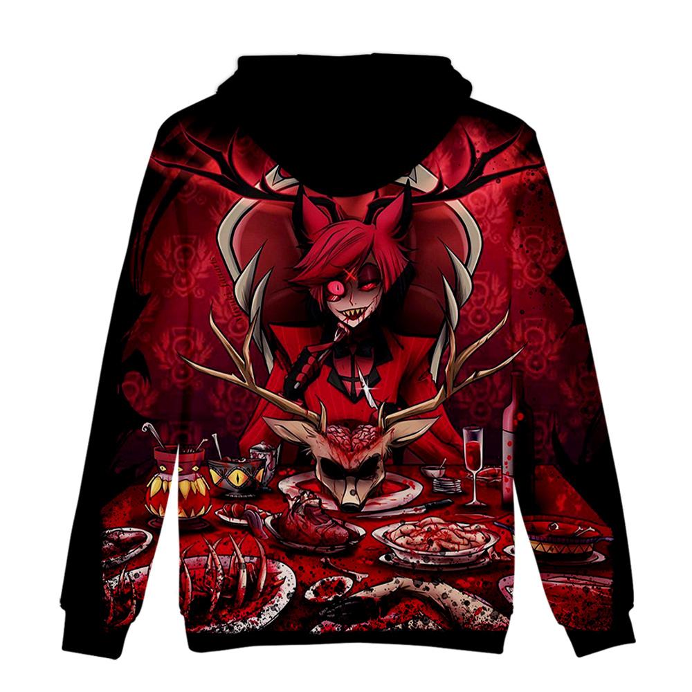 Hazbin Hotel Hoodie & Joggers Set - 3D Printed Anime Streetwear Outfit