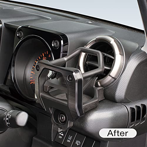 Tsuchiya Yac Vehicle-Specific Air Conditioner Drink Holder SY-SZ4 Suzuki JB64/74 Jimny Driver's Seat Black