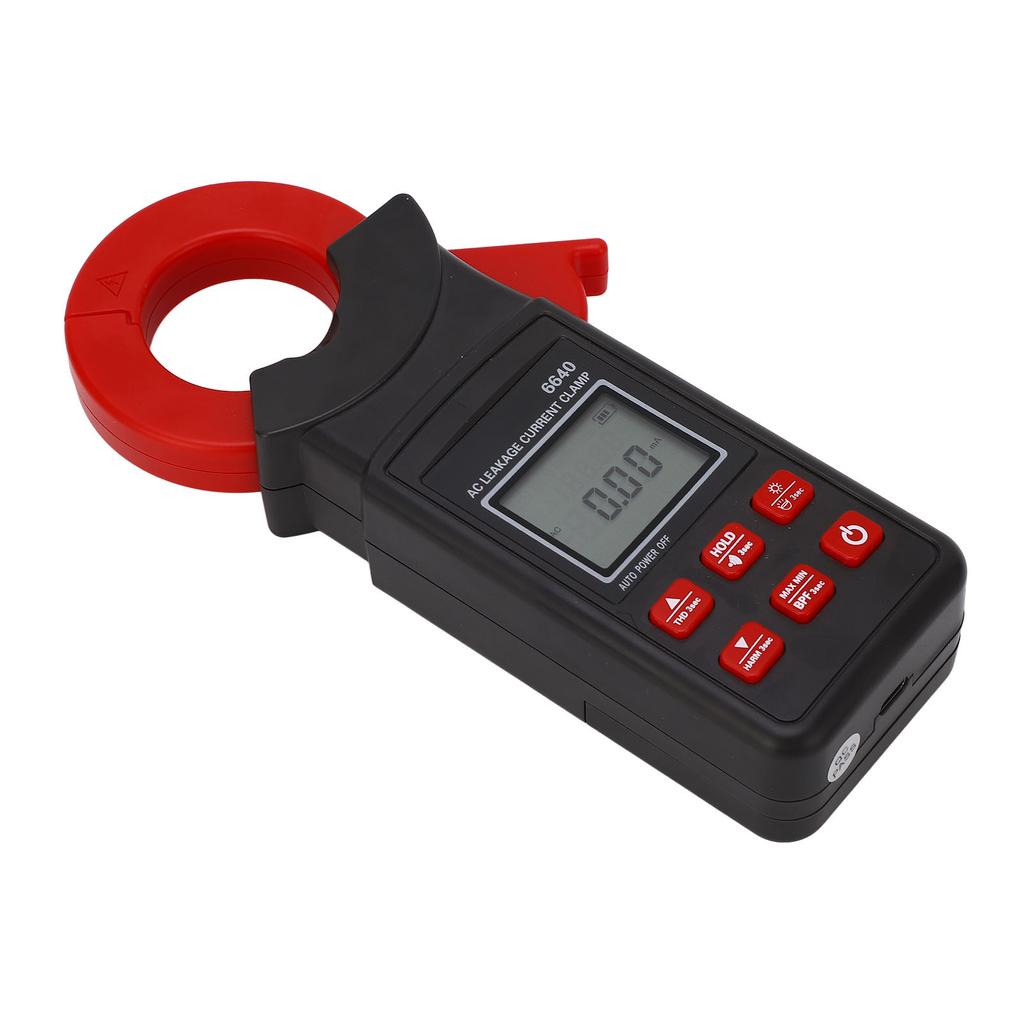 Clamp Current Meter Multifunctional Anti Interference High Accuracy Backlit AC Leakage Current Clamp Tester