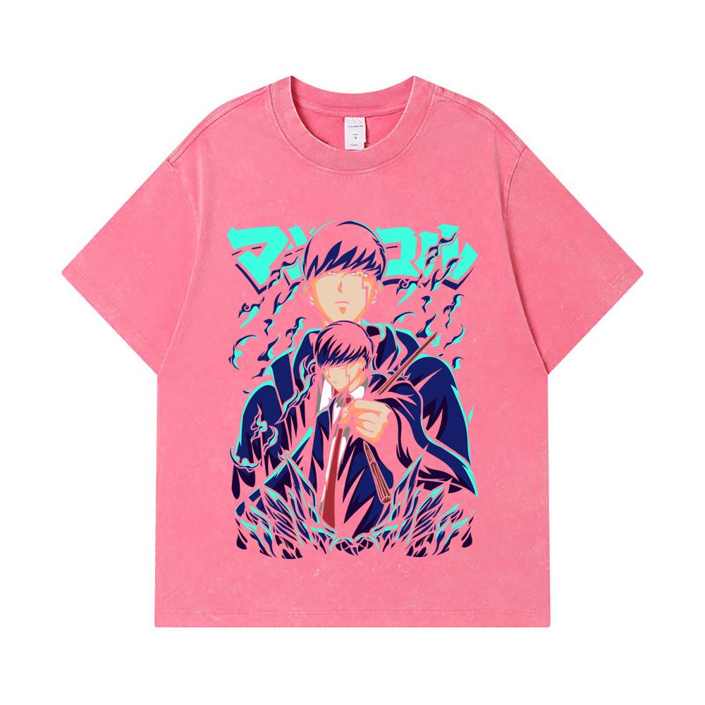 275 GSM Washed T-shirts 100% Cotton Mashle V2 Mash Print Unisex Heavy Cotton T Shirt