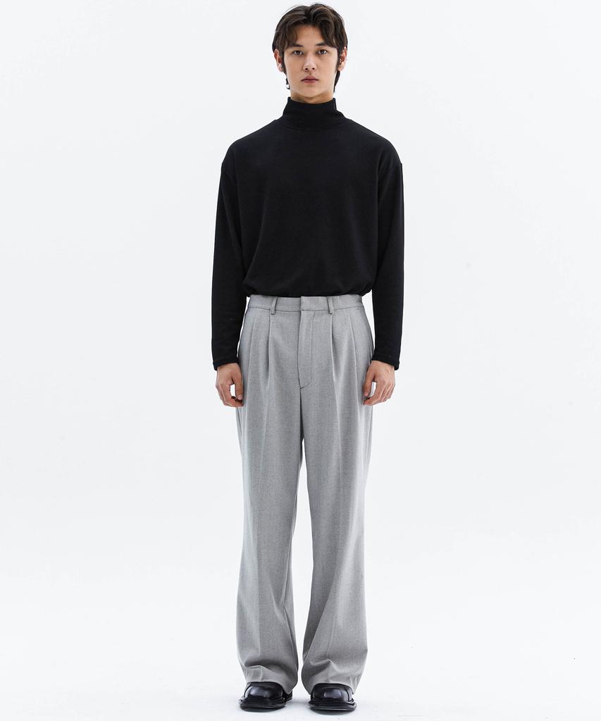 TRIP LE SENS Fw Comfort Herringbone Slacks_Black