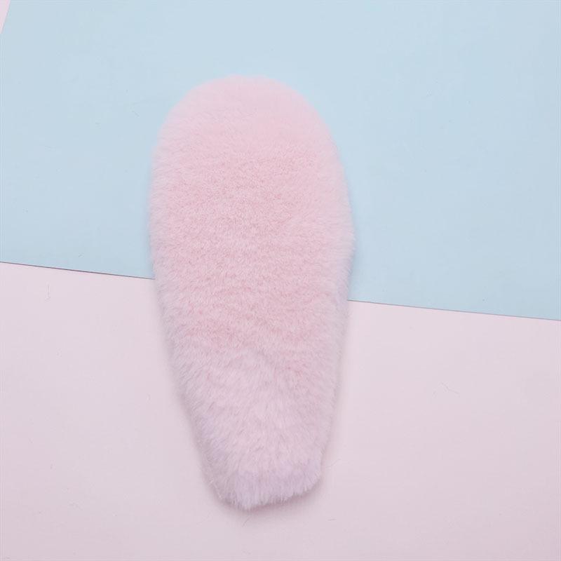 15cm Fluffy Cotton Rabbit Ears DIY Headband Accessories Badge Holder Lantern F264