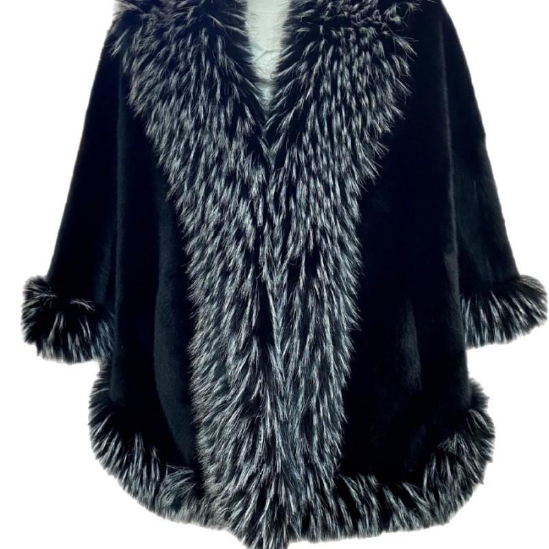 Womens Faux Fur Coat Winter Loose Elegant Jacket Daily Wear
