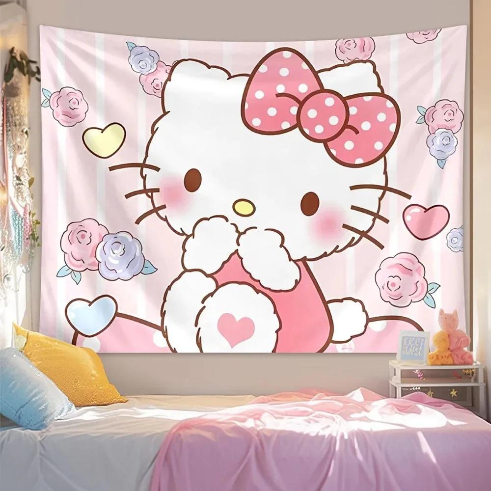 

Bohemian Style Sanrio MultiCharacter Tapestry Vibrant Printed Wall Hanging Backdrop Decor for Living Room Bedroom Home 74x94cm(29x37in)