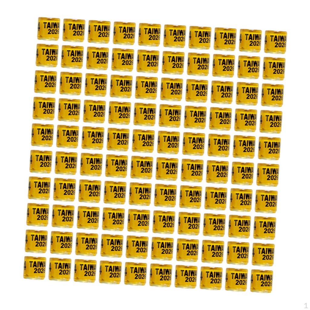 100 Stück Aluminium Taubenbeinringe Identifikationsbänder Taube für Unzertrennliche