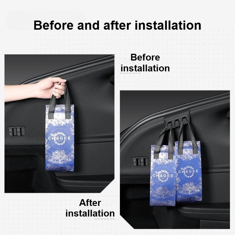 For Tesla New Model Y Juniper/Model 3 Highland 2025 ABS Seat Back Hook Multiple Hooks Foldable Design Glove Box Hook Accessories
