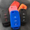 Silicone Rubber Key Fob Skin Cover Case for VW POLO  Golf 4 MK5 6 Jetta Bora Beetle Tiguan Passat B5 B6 3 Button Remote  Key