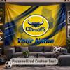 Wall Hanging Tapestry Custom NameNorth Queensland Cowboys Pattern Personalized Printed Fabric Wall Decor