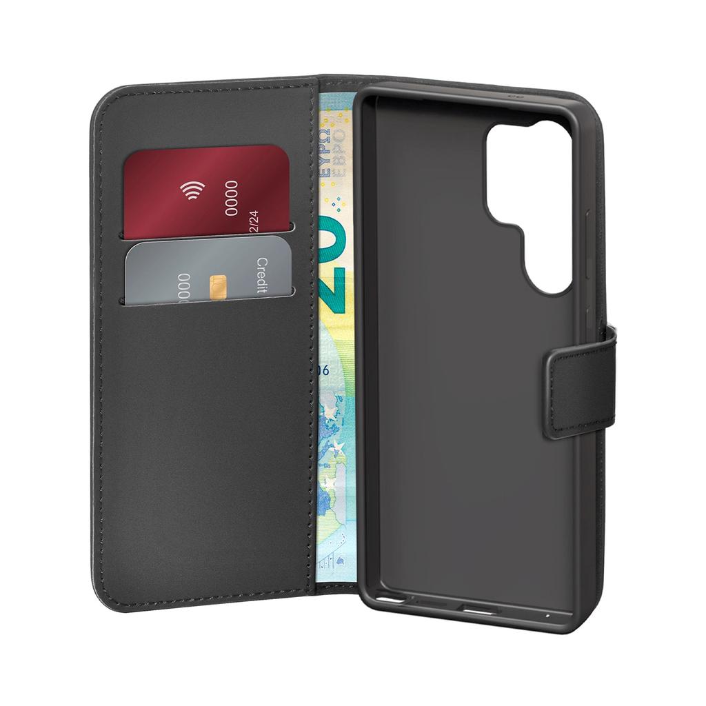 Etui Z Ekoskóry Puro Booklet Case Z Klapką I Portfelem Do Samsung Galaxy S25 Ultra - Czarne