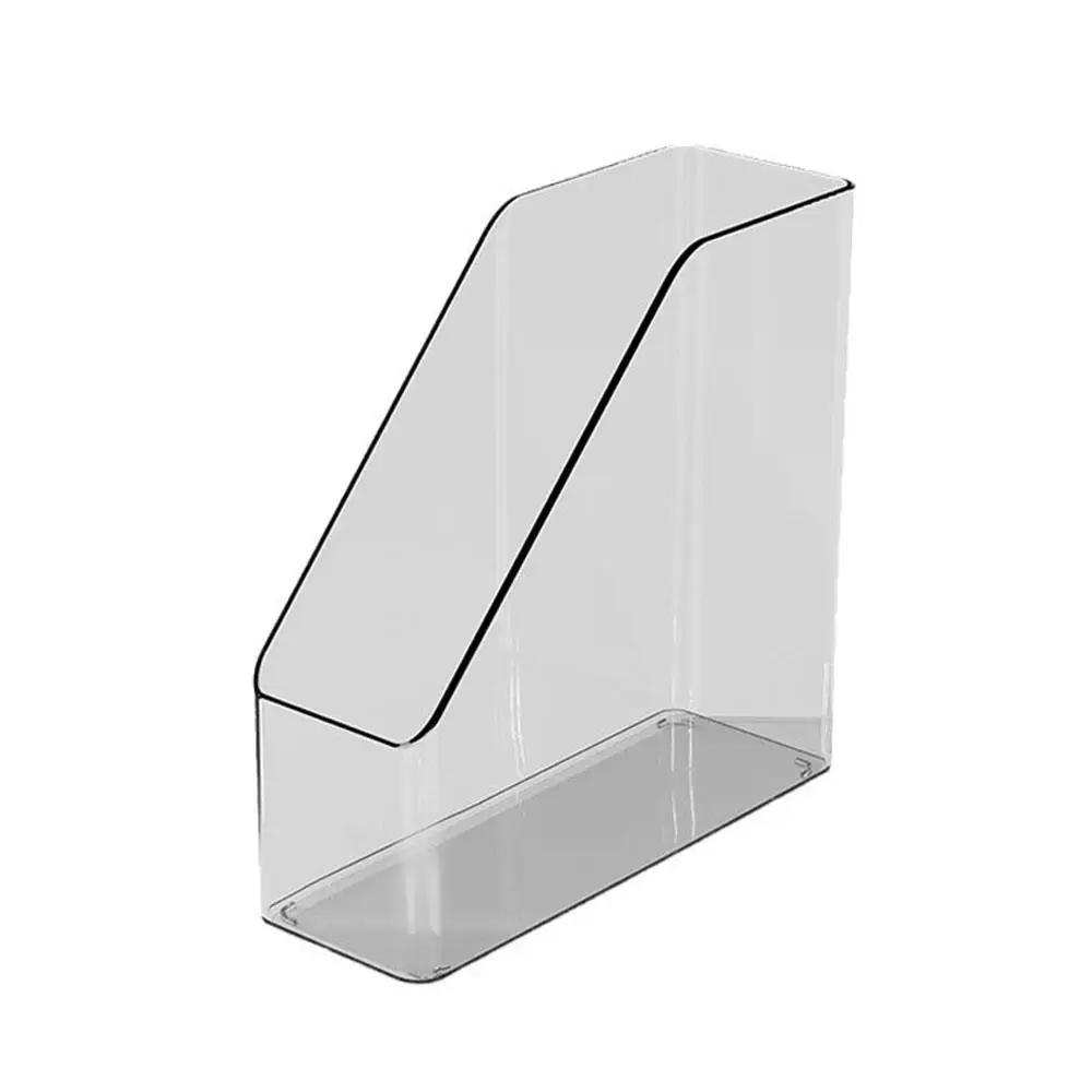 1/2pcs Desktop File Folder Book Magazine Holder Plastic Desk Document Paper Organizer Vertical Storage Rack Office Stand Shelf