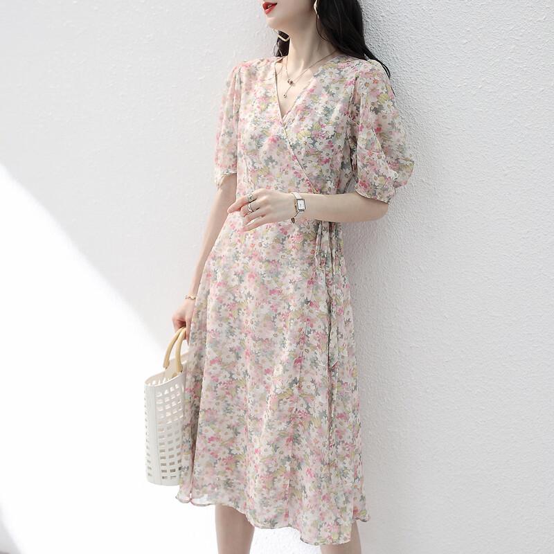 

Firstview Women s Short Sleeve Mid-Length Dress F21C11057 M