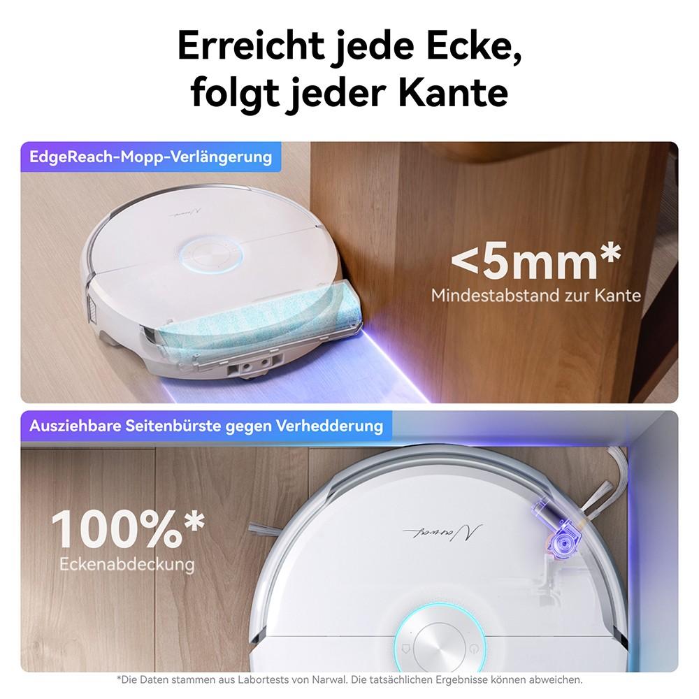 Narwal Flow Robotdammsugare 22000Pa Hyper Sugkraft, Självrengöring i Realtid, AI-driven Hinderundvikning