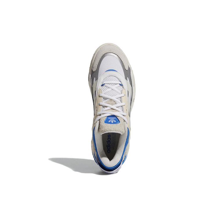 Adidas Originals Niteball Mesh Sports Non-Slip Durable Low-Top Lifestyle Sneakers Unisex Sneakers White Blue GX7088