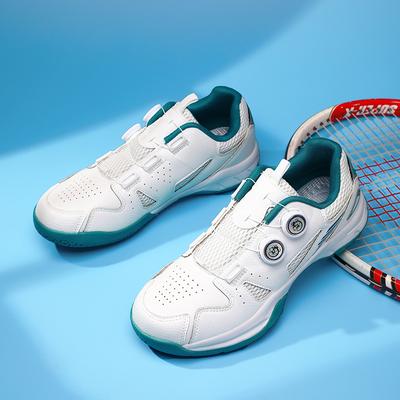 Double Rotary Buckle Badminton Shoes Men Women High Quality Breathable Men's Tennis Shoes Unisex Professional Training Shoes