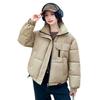 Cotton clothes short new stand-up collar simple thickened small foreign style bread clothes jacket popular women's clothing
