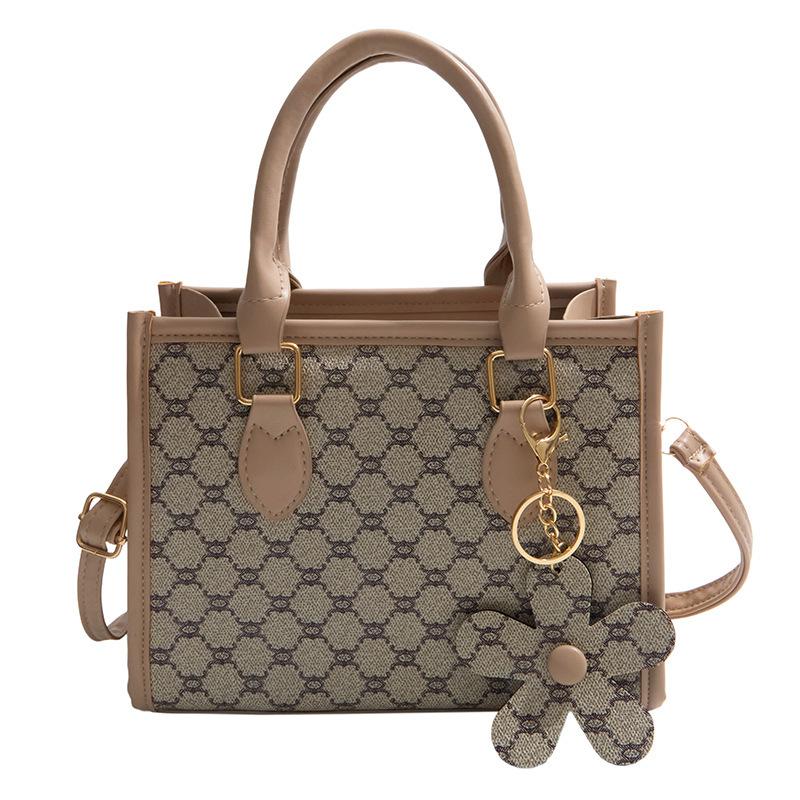 Portable Water Bucket Bag - Fashionable and Versatile Printed Texture Shoulder Bag with A Crossbody Strap
